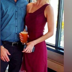 Crinkle Chiffon One Shoulder Dress 🌟Price Firm